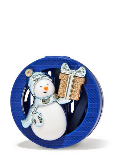 Porta-Fragancia-Para-El-Carro-Snowman-with-Gift-Visor---Vent-Clip